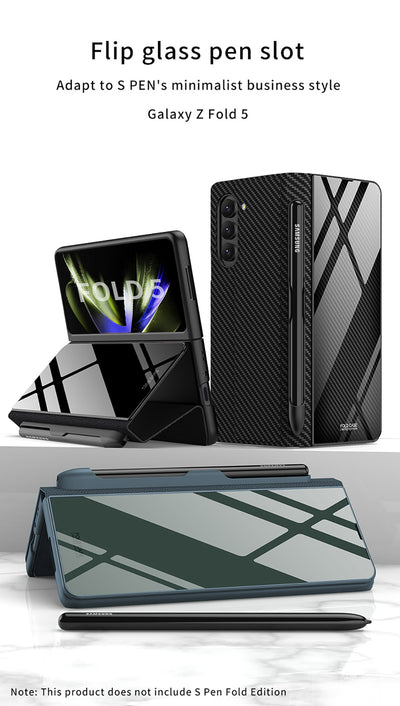 Funda de Cristal Protectora para Galaxy Z Fold5 - Diseño Flip Creativo - Image 31