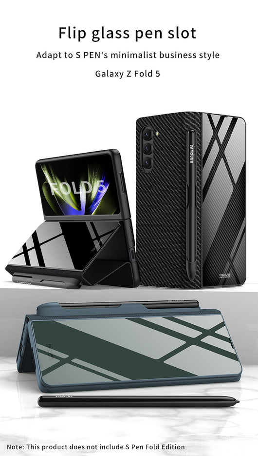 Funda de Cristal Protectora para Galaxy Z Fold5 - Diseño Flip Creativo - Image 31