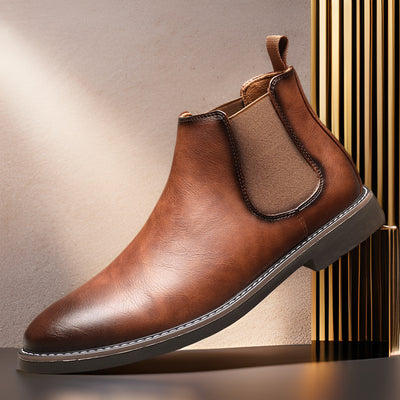 Botas de Cuero para Hombre Talla Grande con Punta Afilada - Image 7