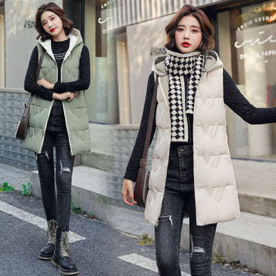Abrigo Parka Acolchado Reversible con Capucha para Mujer - Image 9