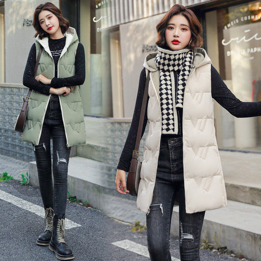 Abrigo Parka Acolchado Reversible con Capucha para Mujer - Image 9