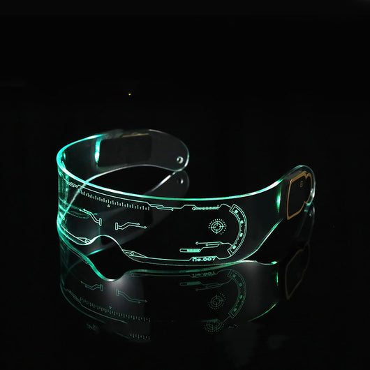 Gafas Futuristas Punk de Tecnología Luminiscente para Fotografía Sci-Fi - Image 10