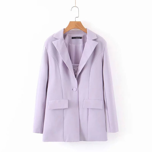 Traje Morado de Tres Piezas para Mujer Largo - Image 11