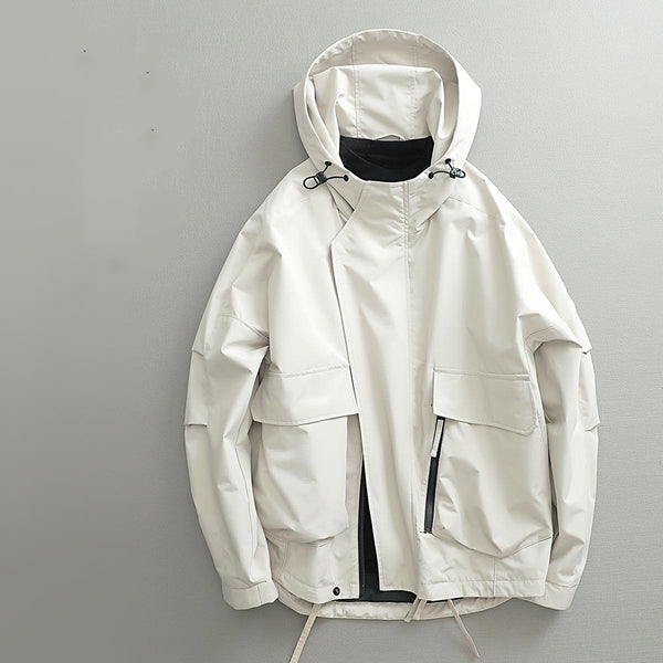 Chaqueta Retro Estilo Japonés para Hombre - Corta, Cortaviento y Amplia