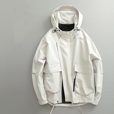 Chaqueta Retro Estilo Japonés para Hombre - Corta, Cortaviento y Amplia