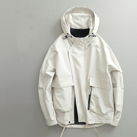 Chaqueta Retro Estilo Japonés para Hombre - Corta, Cortaviento y Amplia
