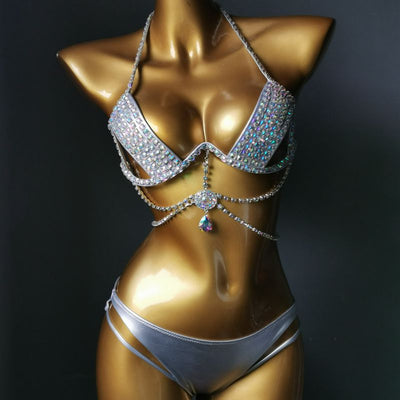 Traje de Baño Diamante con Tassel y Soporte Reforzado - Image 5