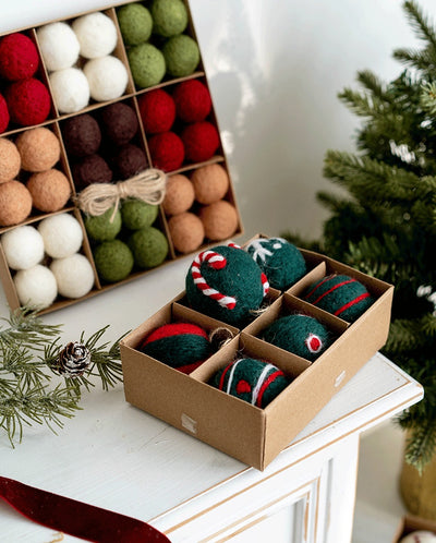 Bola de Fieltro Navideña con Copo de Nieve - Adorno Decorativo - Image 12