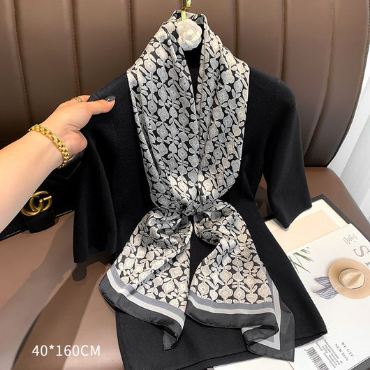 Pareo Protector Solar Generoso para Mujer - Foulard Versátil de Largo Medio - Image 3