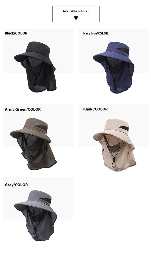 Sombrero Pescador de Ala Ancha con Protección UV para Hombre - Image 16
