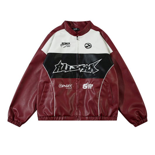 Chaqueta de Cuero para Hombre Estilo Rock Europeo y Americano - Diseño Motociclista - Image 5