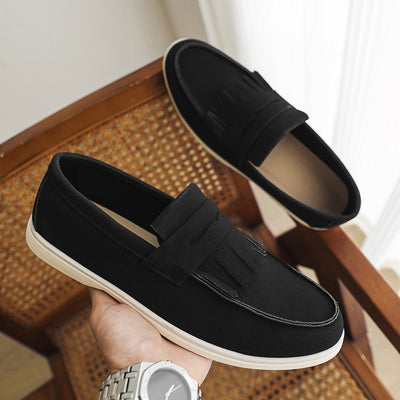 Mocasines de Cuero Mate para Hombre - Calzado Slip-on Elegante - Image 7