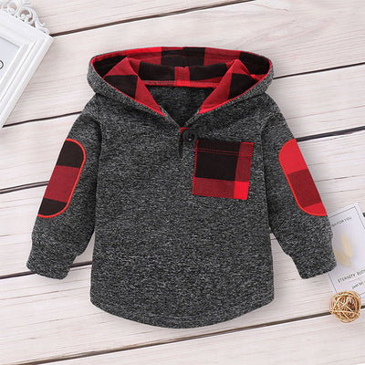 Traje Infantil con Estampado de Cuadrícula y Costuras Decorativas - Image 13