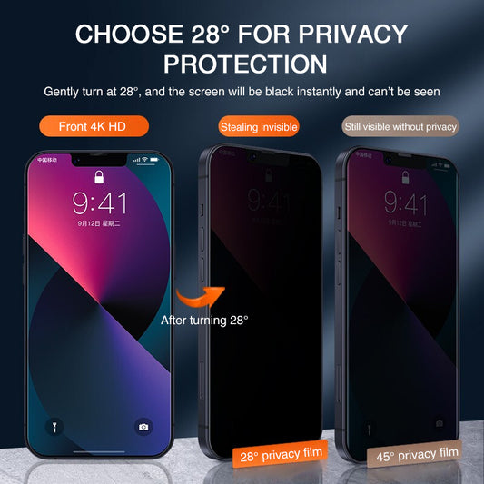 Protector Pantalla Anti-Espías con Cristal Templado