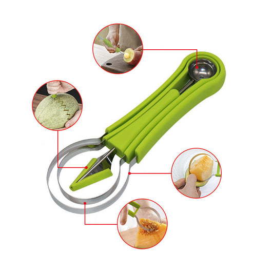 Excavador de Frutas 3 en 1 de Acero Inoxidable - Cuchara Multiusos Portátil - Image 3