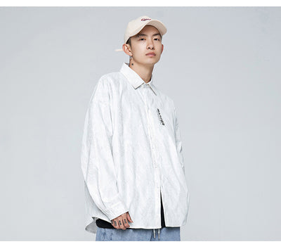 Camisa Manga Larga Estampado Luminoso Tide Brand - Jacket Versátil para Hombre - Image 19