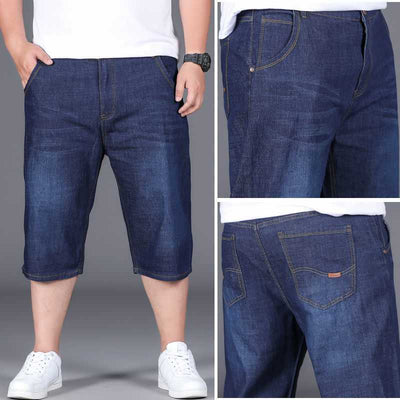 Jeans Cropped Holgados Talla Grande para Hombre - Image 7