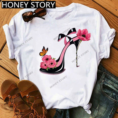Camiseta Suelta Casual de Cuello Redondo para Mujer - Image 19