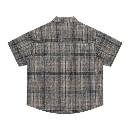 Camisa Casual de Cuadros con Manga Corta para Hombre - Image 5