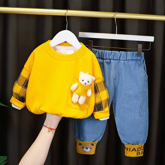 Conjunto de Suéter Infantil Trendy de Estilo Internacional - Image 4