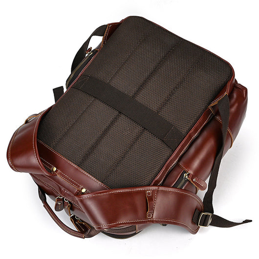 Mochila Ejecutiva de Cuero Genuino Retro - Capacidad Grande para Laptop 15 pulgadas - Image 20
