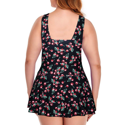 Traje de Baño Talla Grande Estampado sin Mangas para Mujer - Image 35