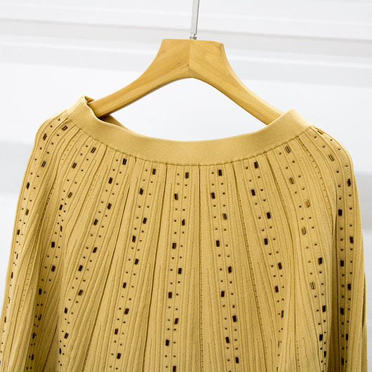 Falda Plisada de Cintura Alta con Detalles Brillantes - Estilo Ejecutivo - Image 8
