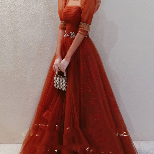 Vestido Elegante de Manga Larga para Otoño e Invierno - Diseño Sofisticado para Eventos Especiales - Image 3