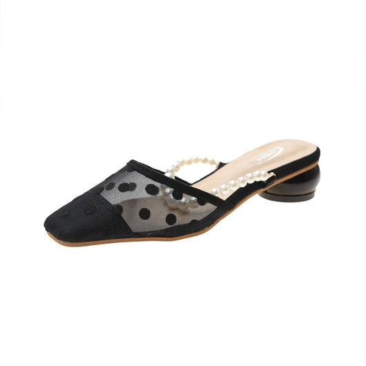 Pantuflas Baotou Abiertas para Mujer - Comodidad de Verano - Image 2