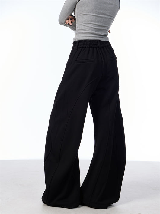 Pantalón de Traje Slim Retro Americano con Efecto Drapeado - Image 2
