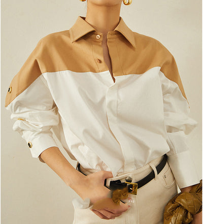 Blusa Francesa de Alto Grado con Combinación de Colores - Image 4