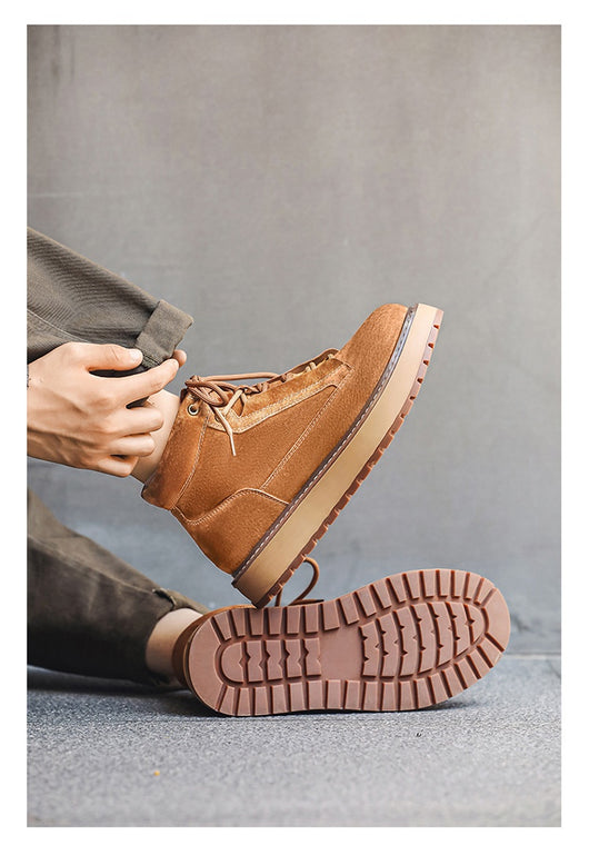 Botas Plataforma de Cuero Genuino Estilo Retro Británico - Image 14