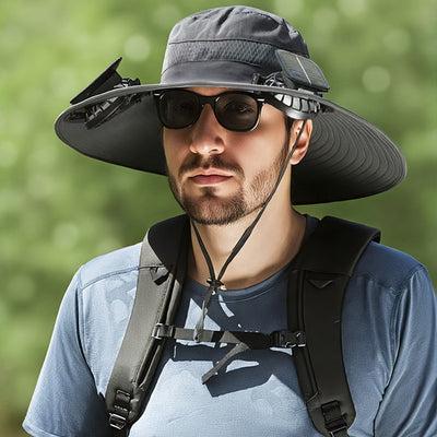 Gorra Pesquera con Ventilador Solar y Batería de Larga Duración - Image 11