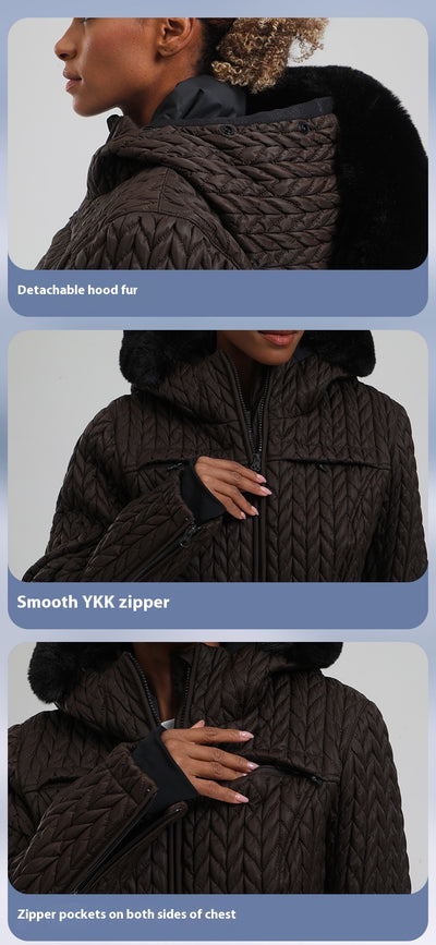 Traje de Esquí Profesional Impermeable para Mujer con Doble Tablero - Image 10