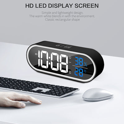 Reloj Espejo LED Musical con Control de Volumen Ajustable - Image 4