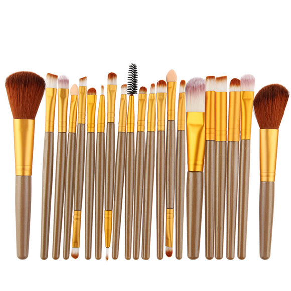 Set Profesional de Brochas de Maquillaje para Sombras y Base