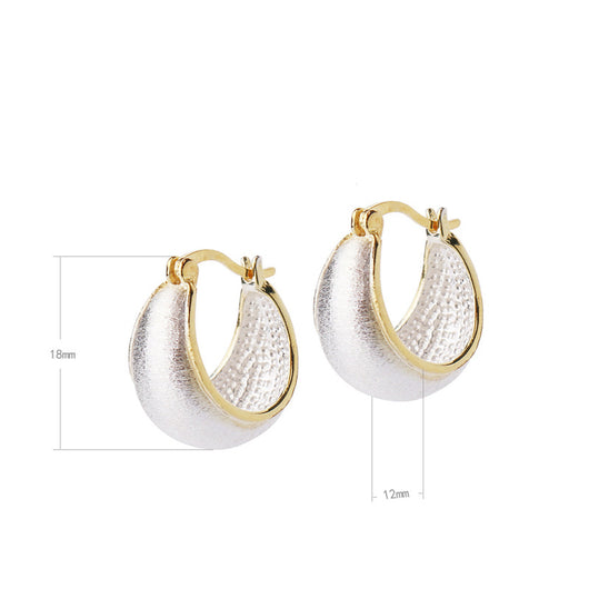 Aretes Étnicos Plata Cepillada Chapados en Oro - Image 6