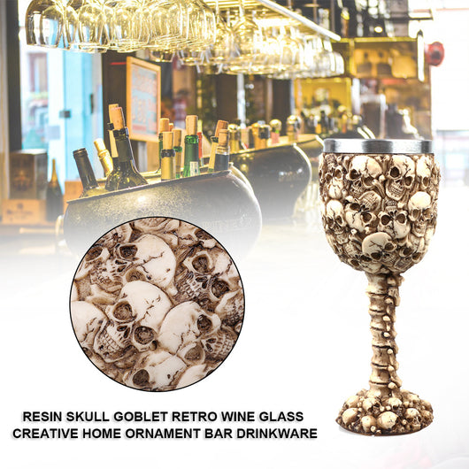 Copa de Vino Calavera Resina Personalizada - Decoración de Lujo - Image 10