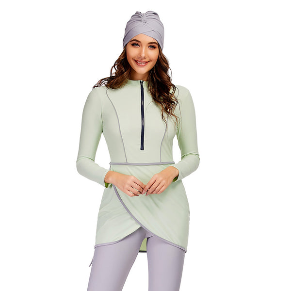 Traje de Baño Conservador Estampado Floral para Mujer