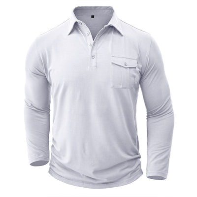 Camisa Clásica de Manga Larga Estilo Europeo para Hombre - Image 33