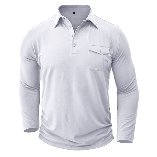 Camisa Clásica de Manga Larga Estilo Europeo para Hombre - Image 33