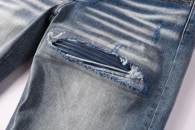 Jeans Slim Fit para Hombre con Detalles Rotos - Image 7