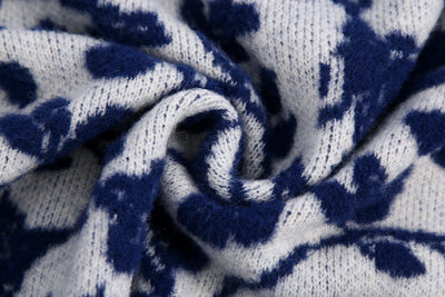 Suéter Tejido con Estampado Floral Estilo Europeo para Mujer - Image 18
