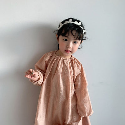 Vestido Infantil Estilo Occidental con Tirantes Bordados - Image 4