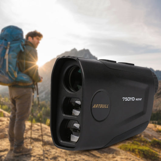 Telémetro Láser Golf Recargable con Vibración y Bandera Telescópica
