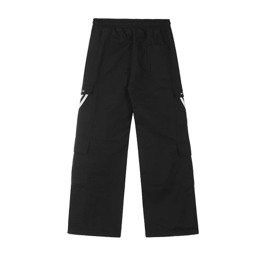 Pantalones Cargo Sueltos Multi-bolsillos Three Bars para Hombre - Image 17