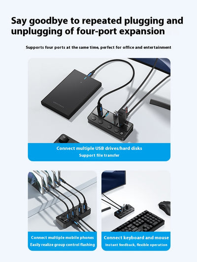Estación de Expansión USB Multi-interfaz Vention - Dock Extensor Universal - Image 5