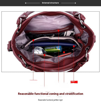 Bolso Bandolera de Cuero PU con Detalles de Costura y Borlas para Mujer - Image 29