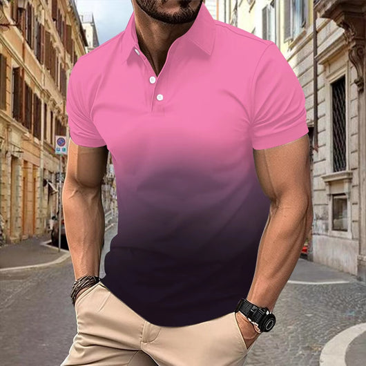 Polo Degradado Pixie con Bolsillo para Hombre