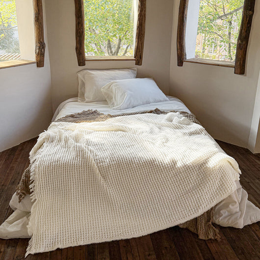 Manta Polar Suave con Patrón de Gofres - Lavable para Sofá y Dormitorio - Image 6